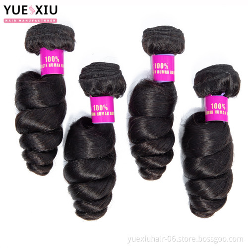 Wholesale Cuticle Aligned Raw Virgin Hair 10A Grade Unprocessed Loose Wave Hair Bundles
